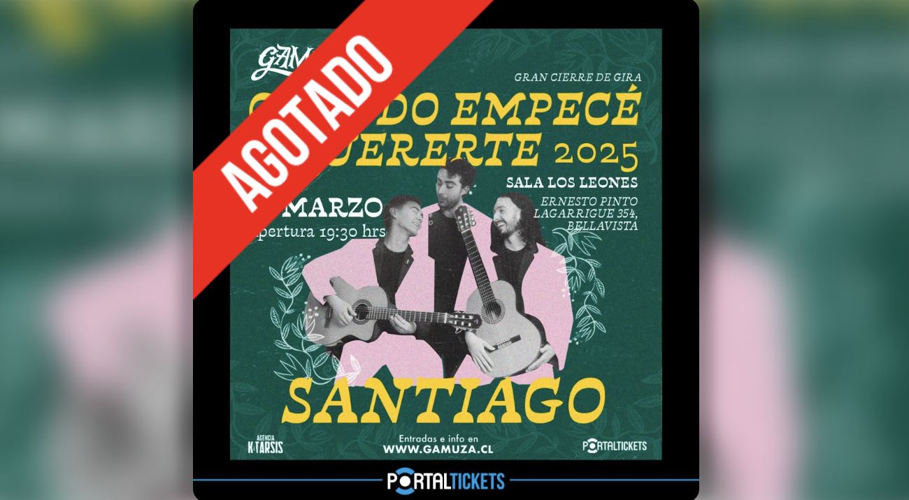 Gamuza cierra su primera gira nacional con gran show en Santiago